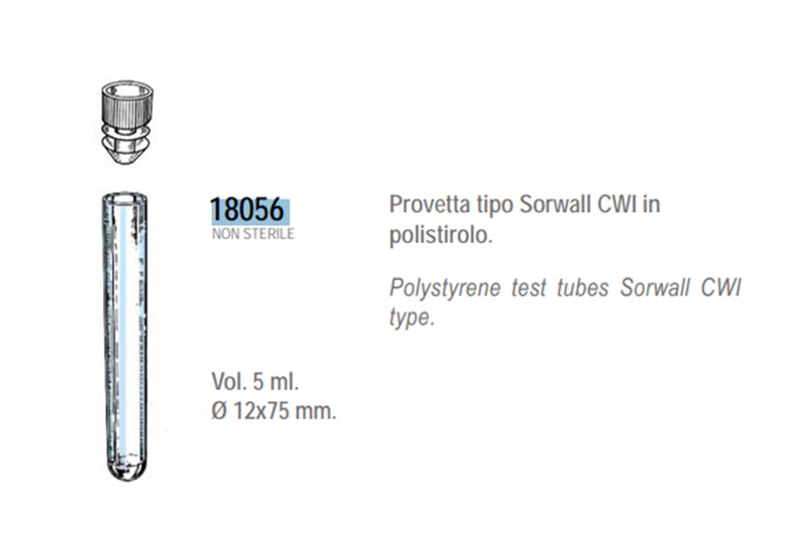 Eprubeta ps 12*75 mm - vol. 5ml
