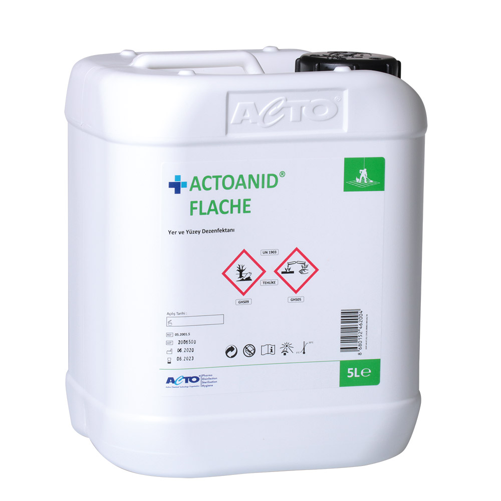 Dezinfectant concentrat de suprafete actoanid flache 5l