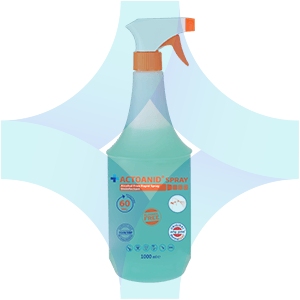 Igienizant pentru suprafete fara alcool - actoanid spray 1l