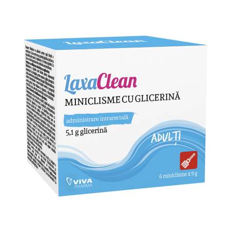 Microclisme cu glicerina 5.1 g adulti, 6 bucati/ cutie
