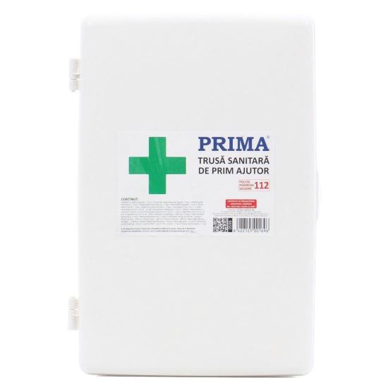Trusa medicala de prim ajutor nedetasabila, fixare pe perete, avizata ms